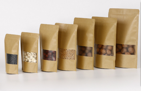 Ziplock Papieren Zakken met Venster Standup (50 stuks) - Image 3