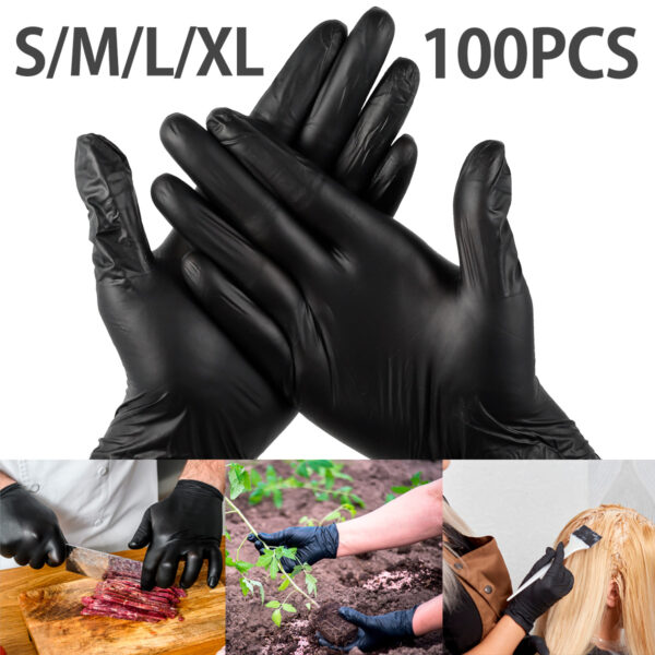 Handschoenen Nitrile Zwart (Doos met 100 stuks) - Image 4